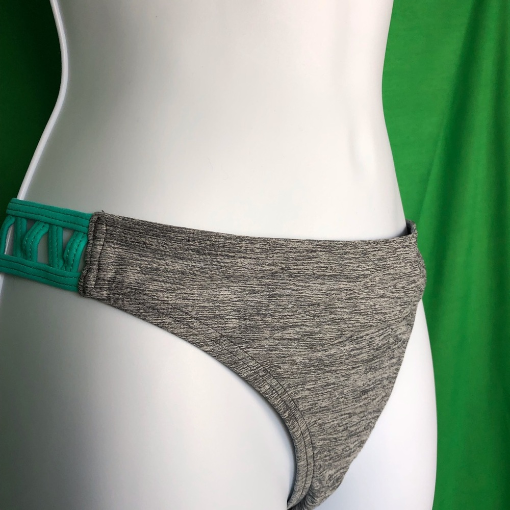 Athleta grey and green bikini (L)